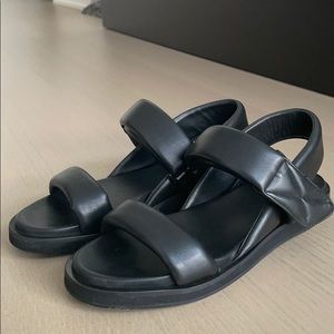 & Other Stories Padded Leather Sandals